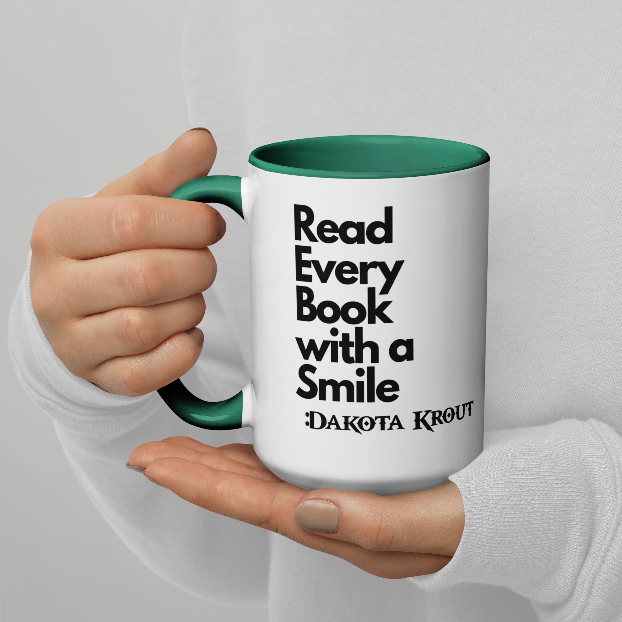 Read Every Book with a Smile mug