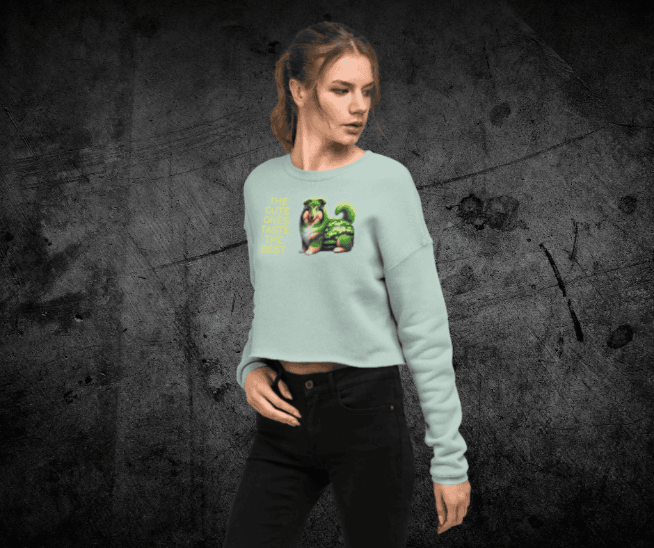 Melon Collie Crop Sweatshirt