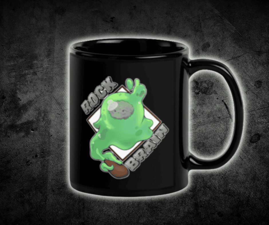 Blobby Black Glossy Mug