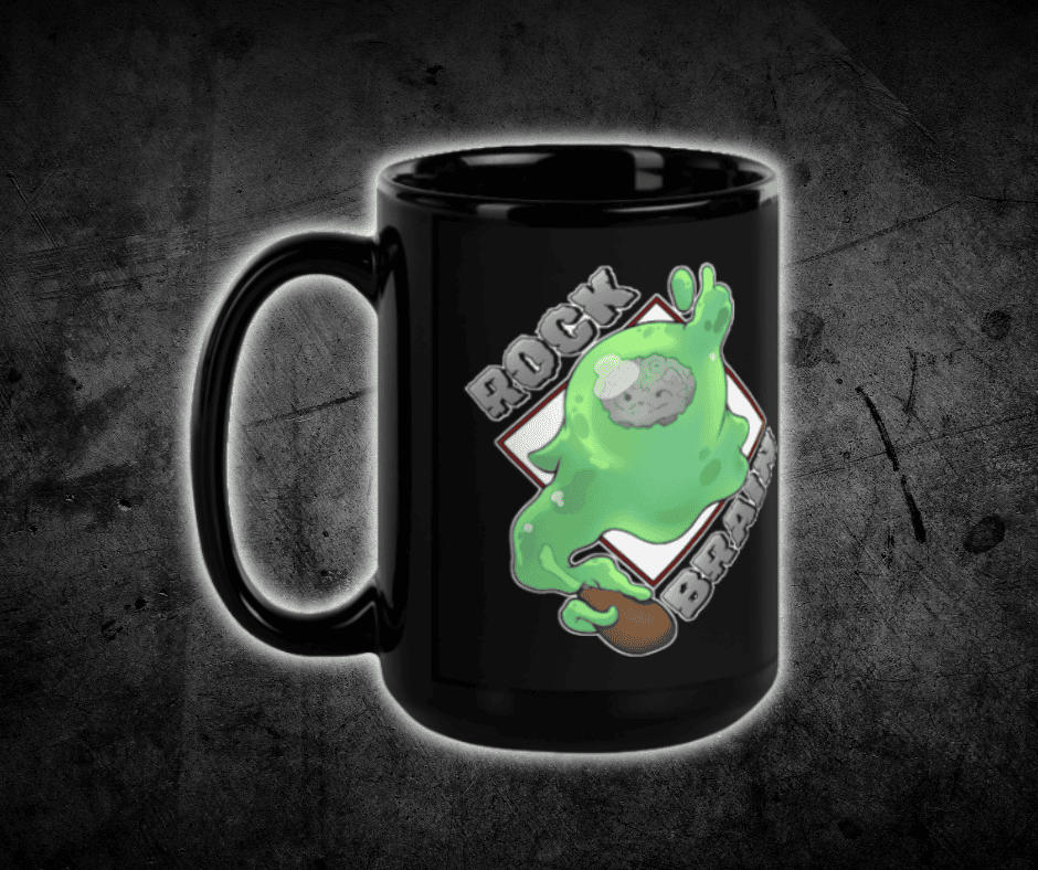 Blobby Black Glossy Mug