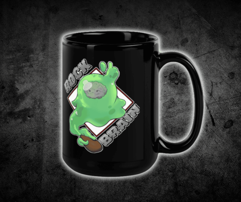 Blobby Black Glossy Mug