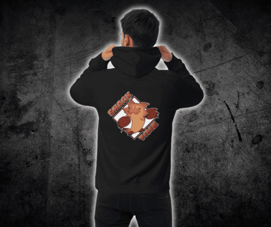 Fievil Raglan Hoodie with Embroidered Sleeve