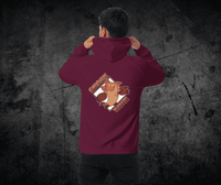 Fievil Raglan Hoodie with Embroidered Sleeve