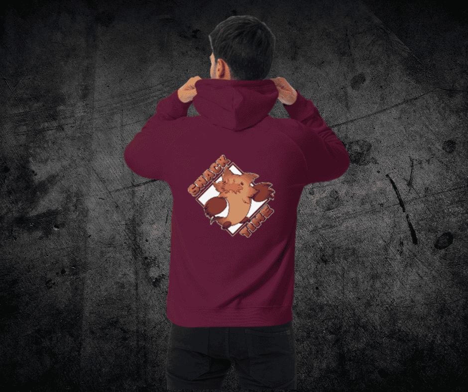 Fievil Raglan Hoodie with Embroidered Sleeve