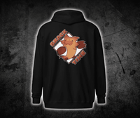 Fievil Heavy Blend Zip Hoodie with Embroidered Sleeve