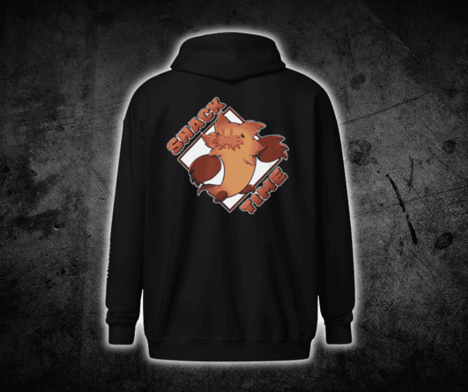 Fievil Heavy Blend Zip Hoodie with Embroidered Sleeve