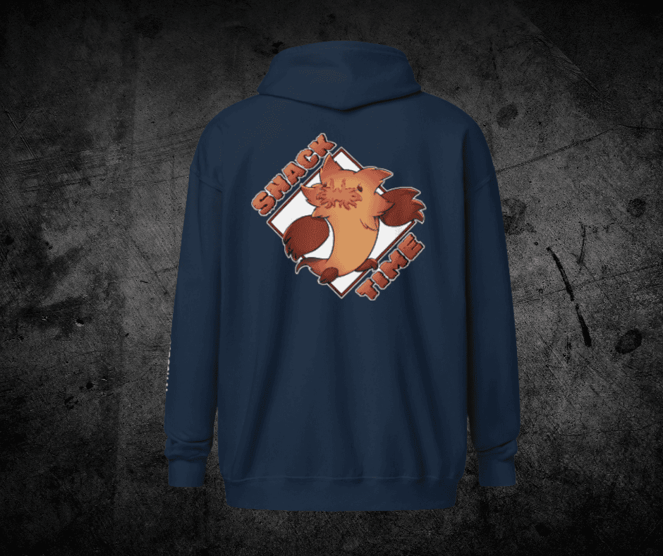 Fievil Heavy Blend Zip Hoodie with Embroidered Sleeve