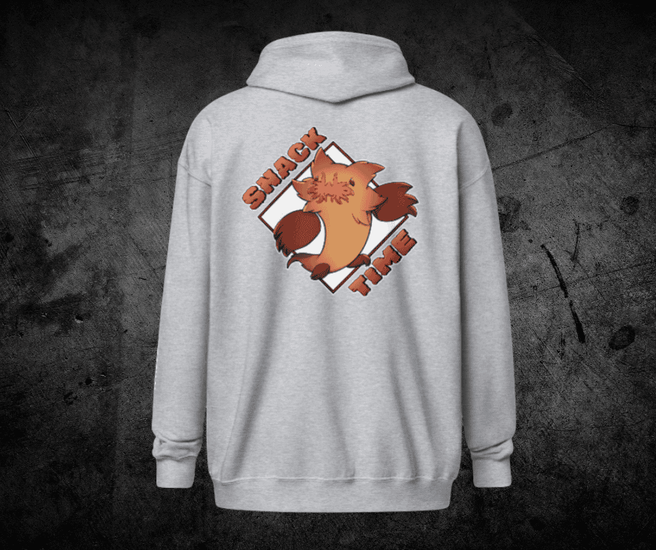 Fievil Heavy Blend Zip Hoodie with Embroidered Sleeve