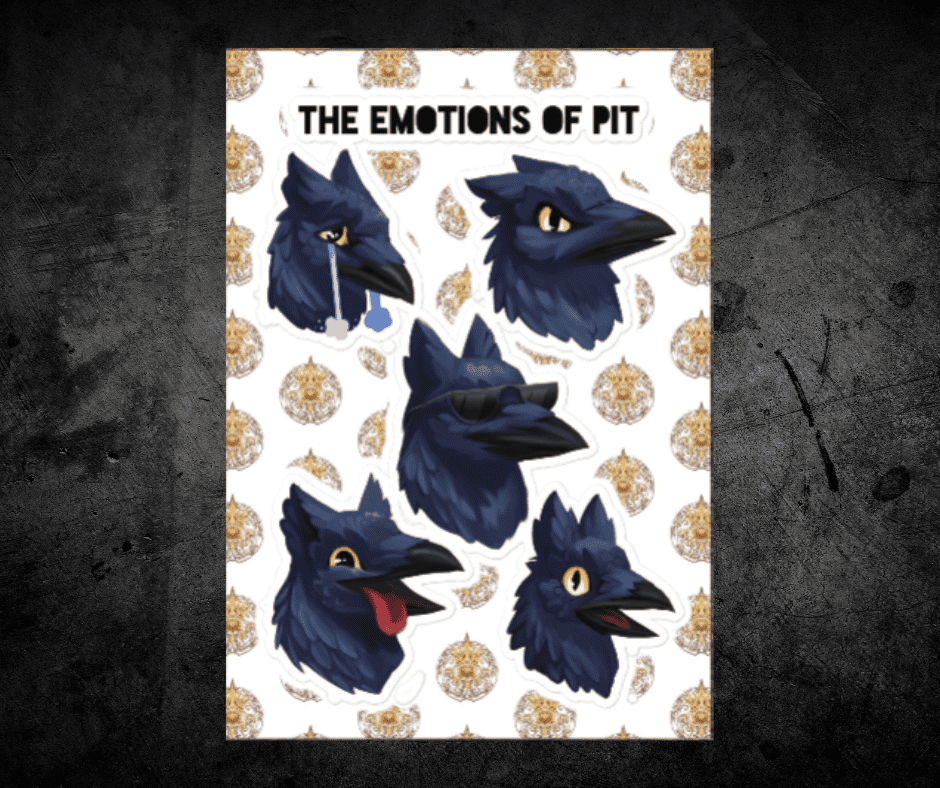 Emotions of Pit Sticker sheet