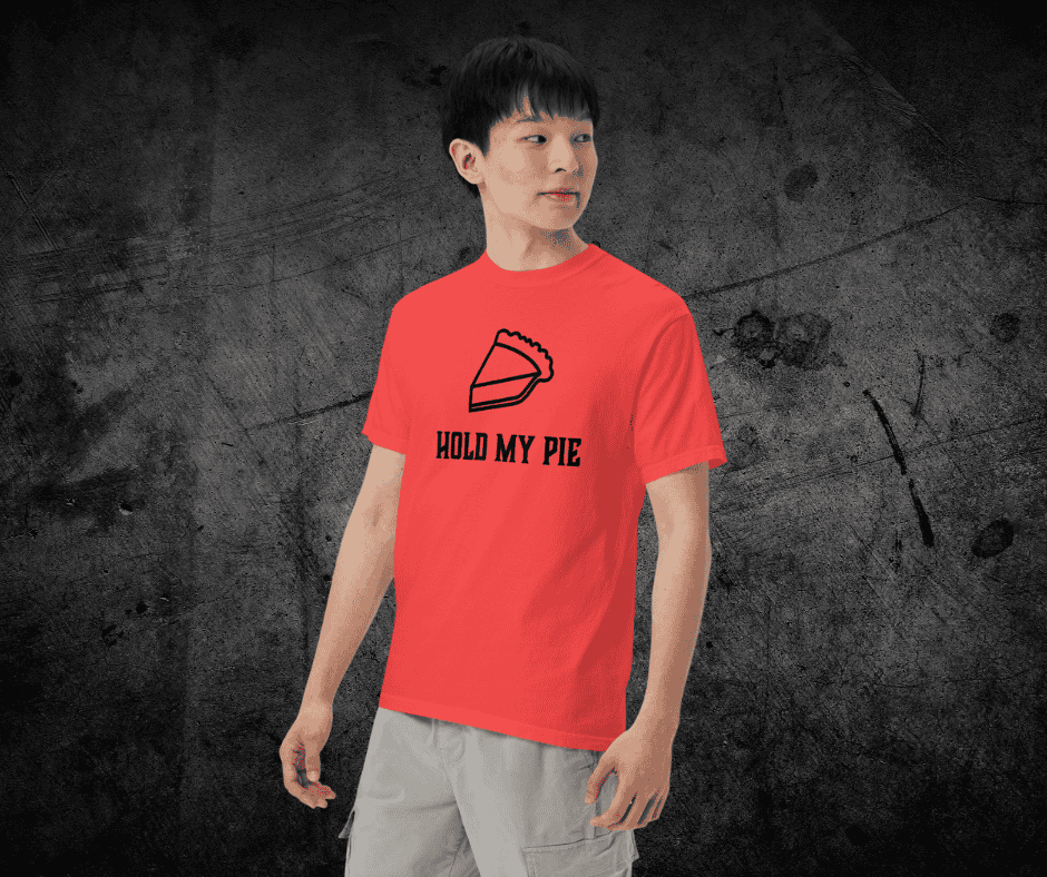Hold My Pie Unisex garment-dyed heavyweight t-shirt