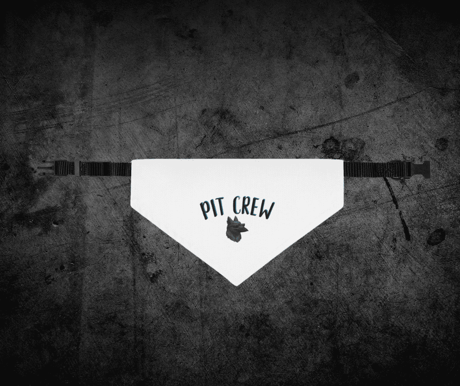 Pit Crew Pet bandana collar