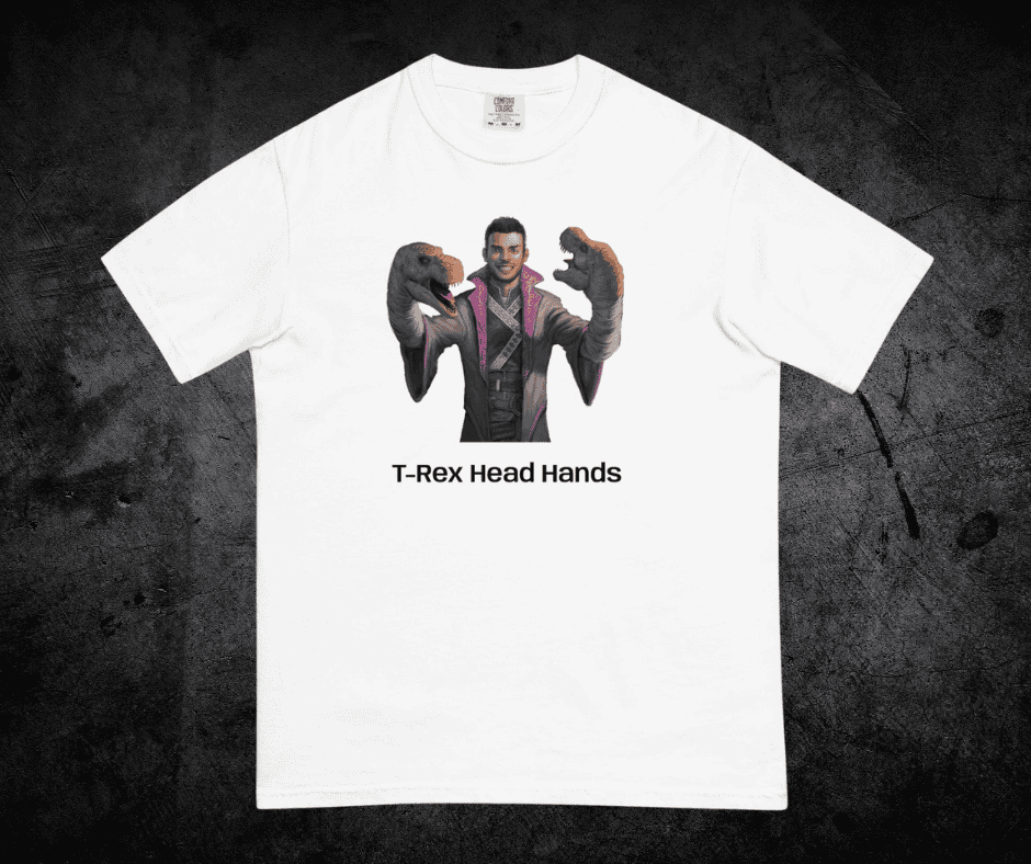 Jaxon T-Rex Head Hands Unisex garment-dyed heavyweight t-shirt