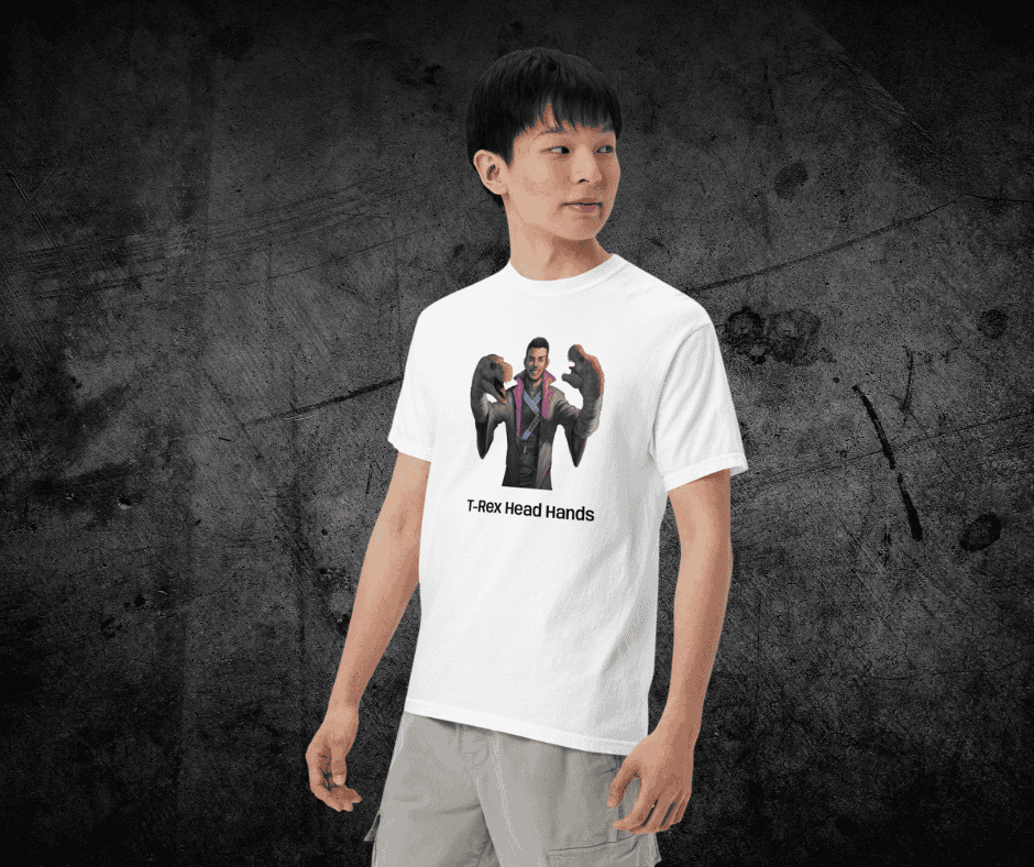Jaxon T-Rex Head Hands Unisex garment-dyed heavyweight t-shirt