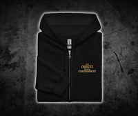 Unbound Unisex zip hoodie with embroidery