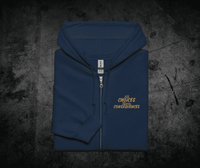 Unbound Unisex zip hoodie with embroidery