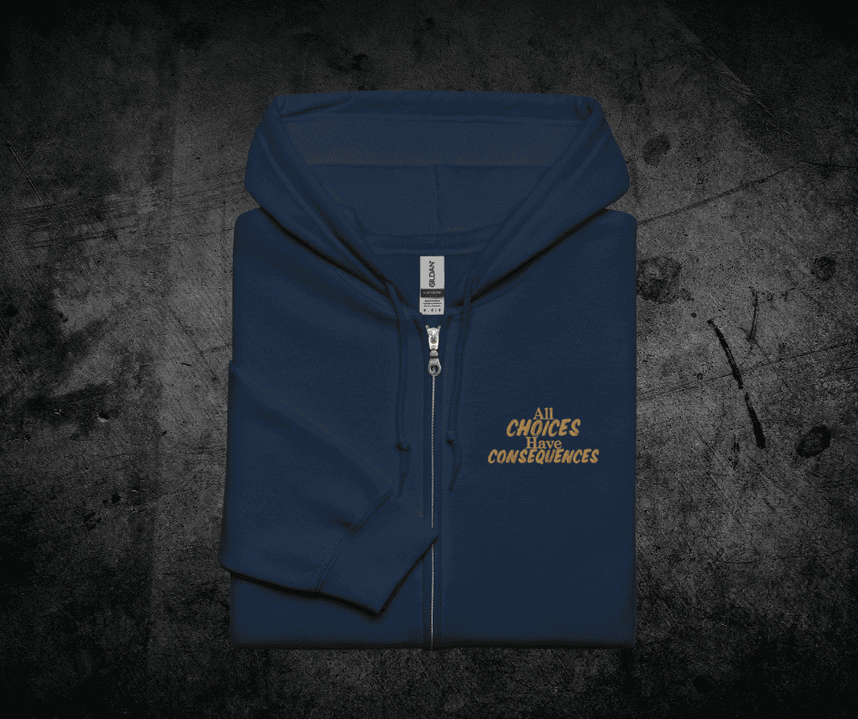 Unbound Unisex zip hoodie with embroidery