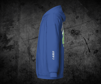 Blobby Heavy Blend Zip Hoodie With Embroidered Sleeve