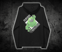 Blobby Raglan Hoodie With Embroidered Sleeve