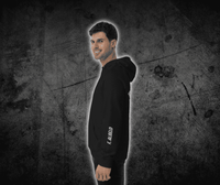 Blobby Raglan Hoodie With Embroidered Sleeve