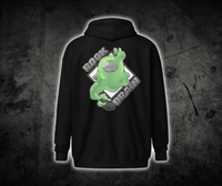 Blobby Heavy Blend Zip Hoodie With Embroidered Sleeve