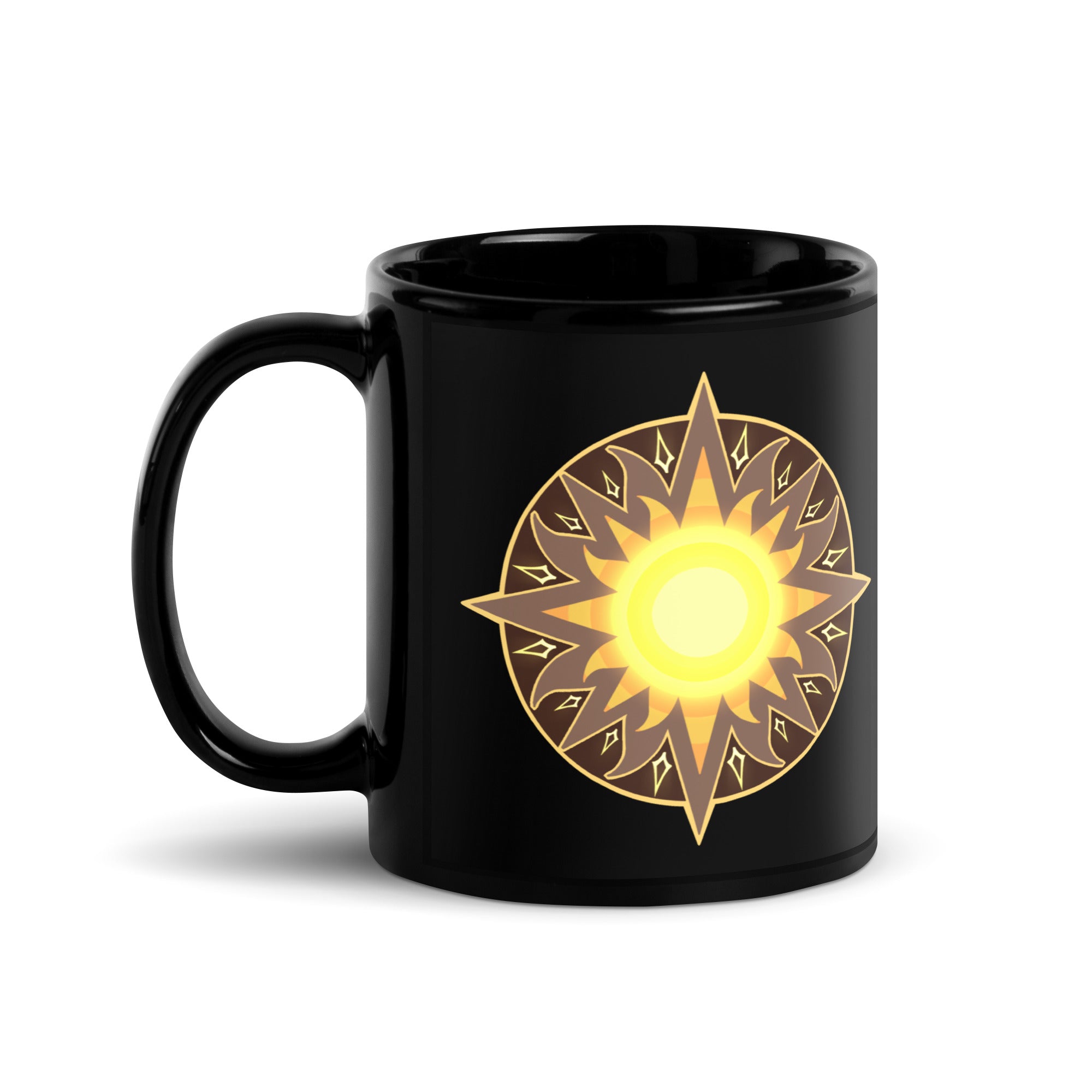 Artorian's Sun Black Glossy Mug