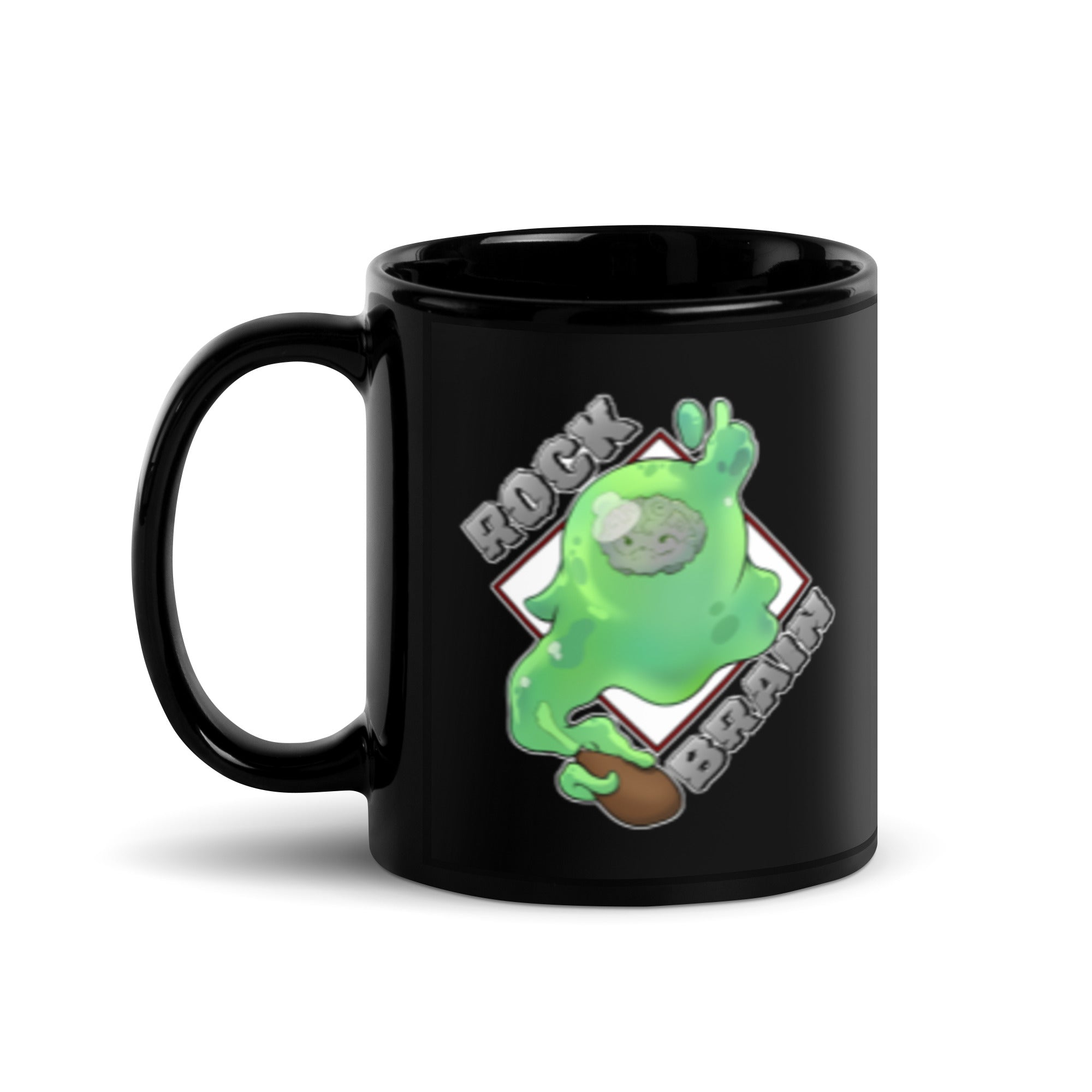 Blobby Black Glossy Mug
