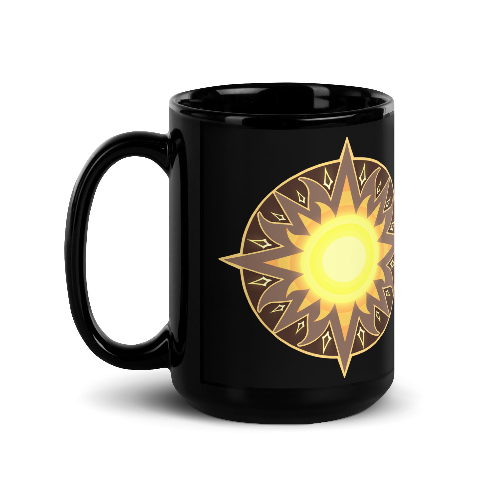 Artorian's Sun Black Glossy Mug