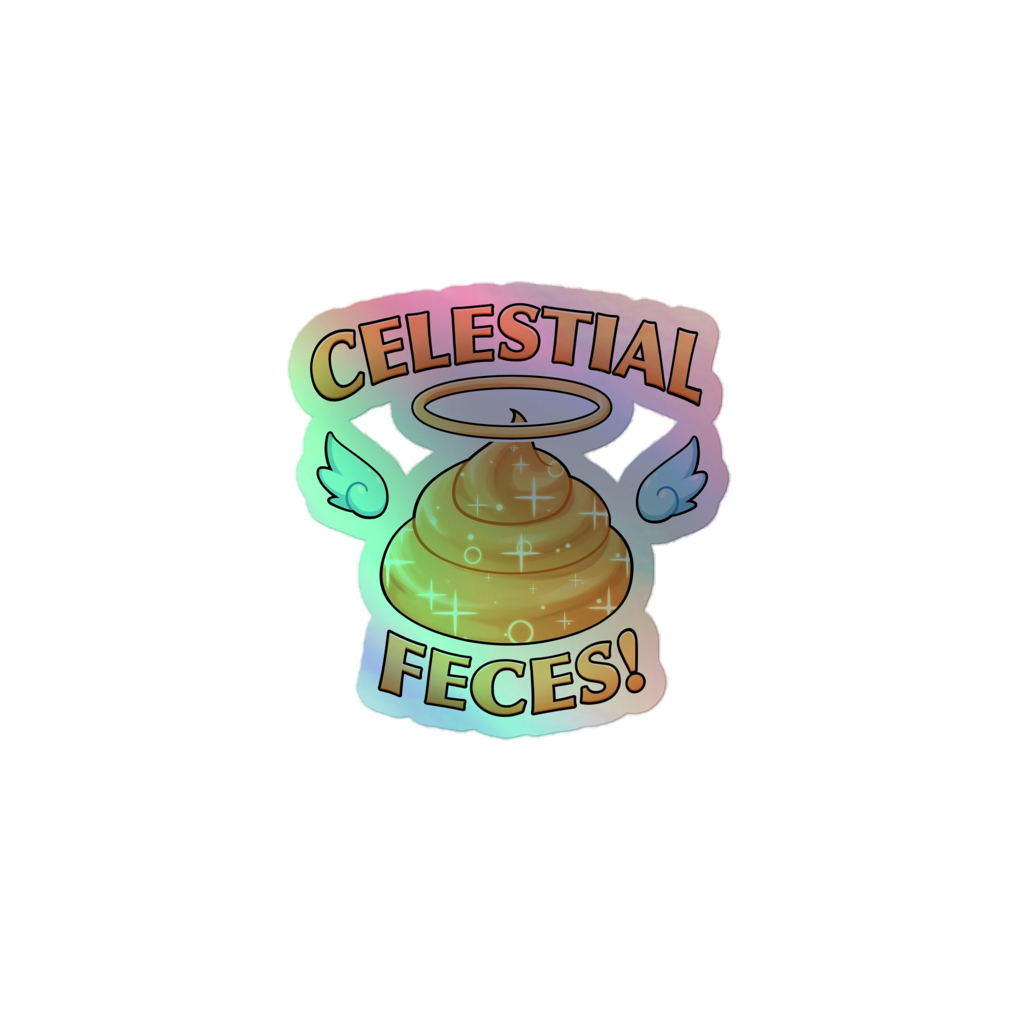 Celestial Feces Holographic Sticker