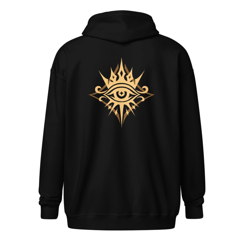 Unbound Unisex zip hoodie with embroidery