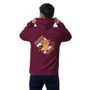Fievil Raglan Hoodie with Embroidered Sleeve
