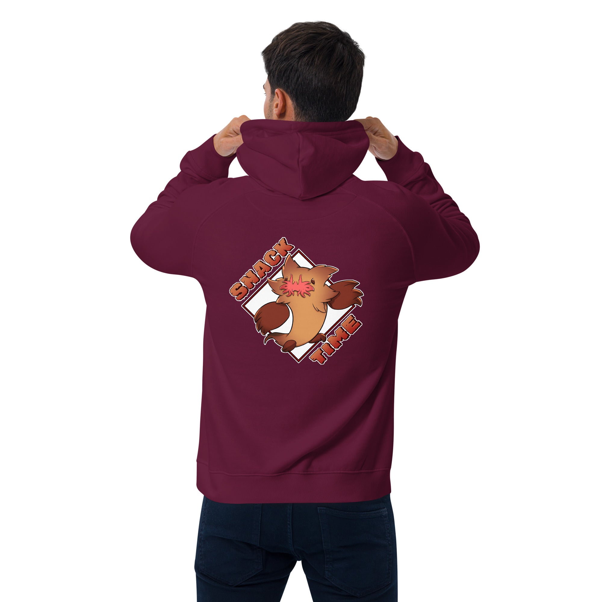 Fievil Raglan Hoodie with Embroidered Sleeve