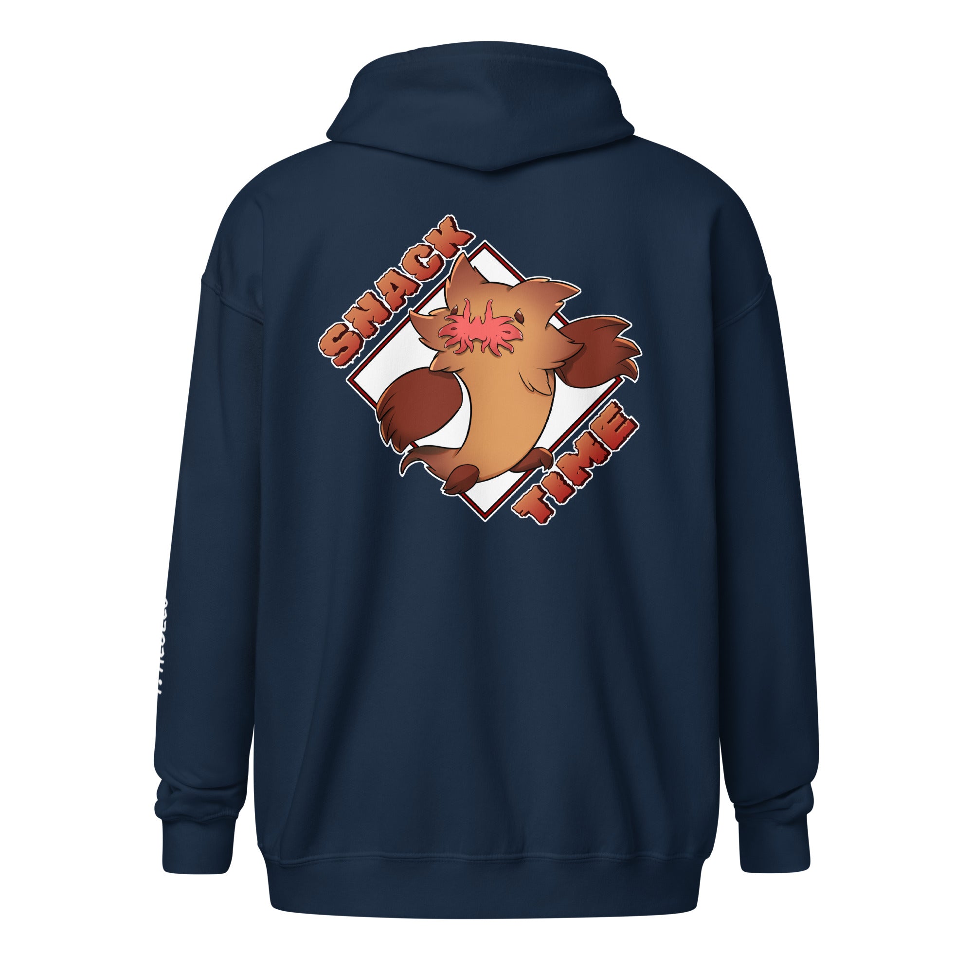 Fievil Heavy Blend Zip Hoodie with Embroidered Sleeve