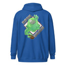 Blobby Heavy Blend Zip Hoodie With Embroidered Sleeve