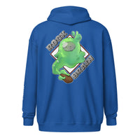 Blobby Heavy Blend Zip Hoodie With Embroidered Sleeve
