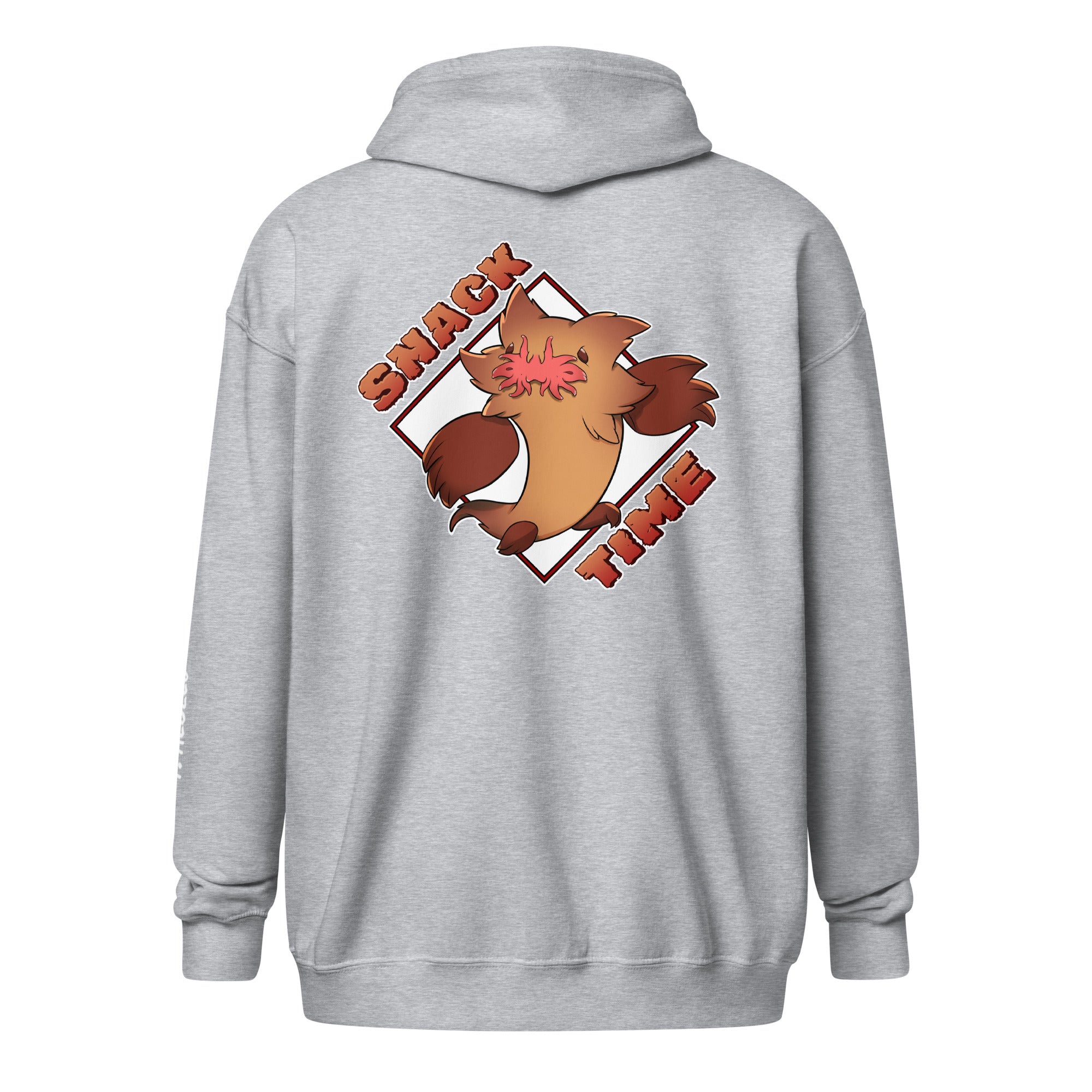 Fievil Heavy Blend Zip Hoodie with Embroidered Sleeve