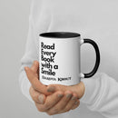 Read Every Book with a Smile mug