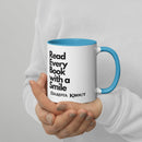 Read Every Book with a Smile mug