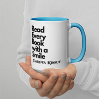 Read Every Book with a Smile mug