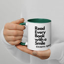 Read Every Book with a Smile mug