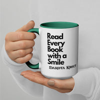 Read Every Book with a Smile mug