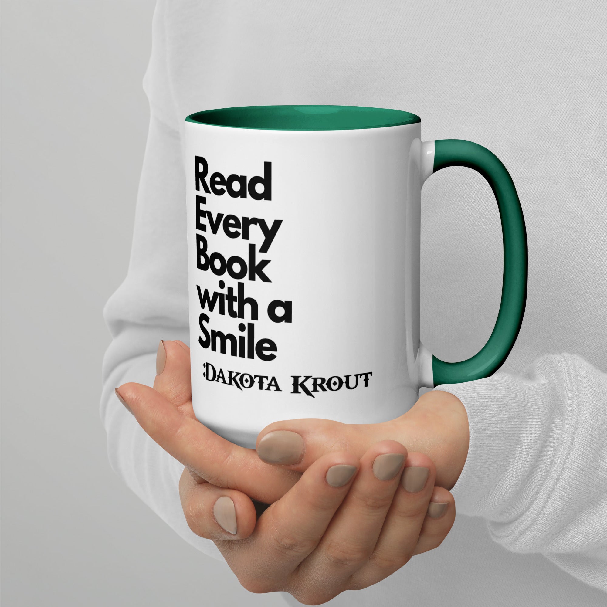Read Every Book with a Smile mug