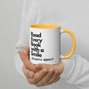 Read Every Book with a Smile mug