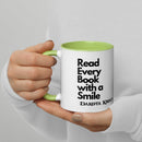 Read Every Book with a Smile mug