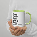 Read Every Book with a Smile mug