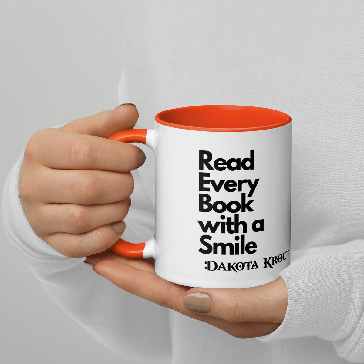 Read Every Book with a Smile mug