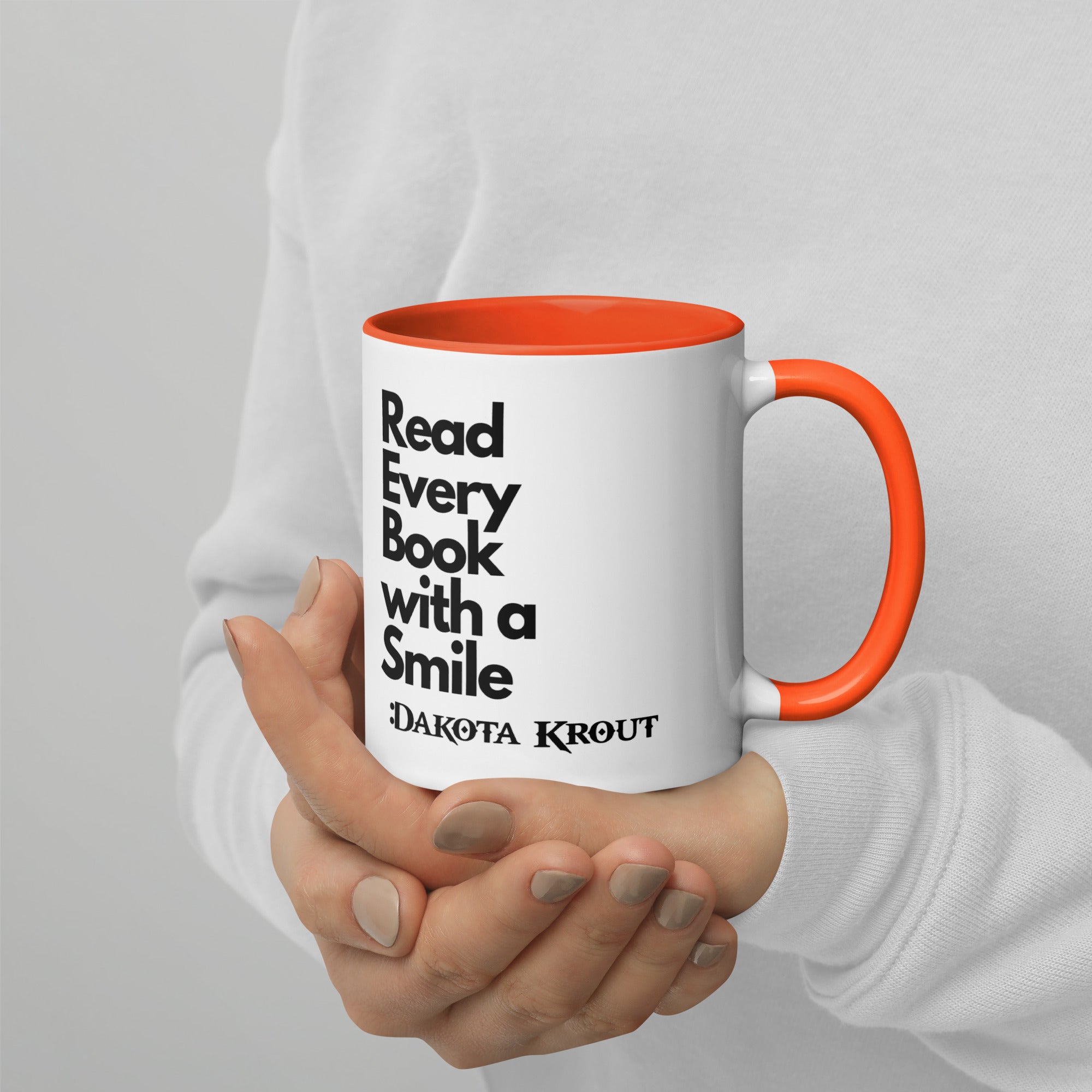 Read Every Book with a Smile mug