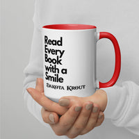 Read Every Book with a Smile mug