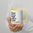 Read Every Book with a Smile mug