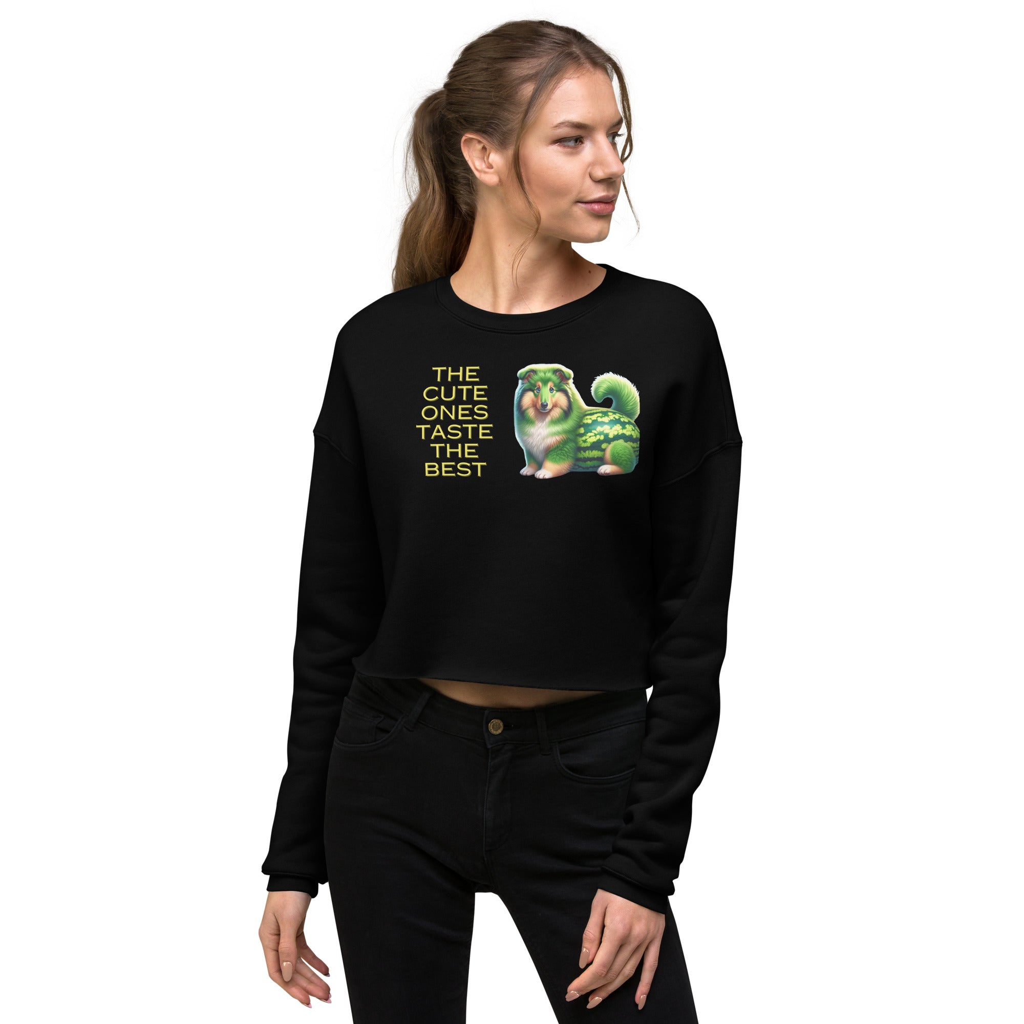 Melon Collie Crop Sweatshirt