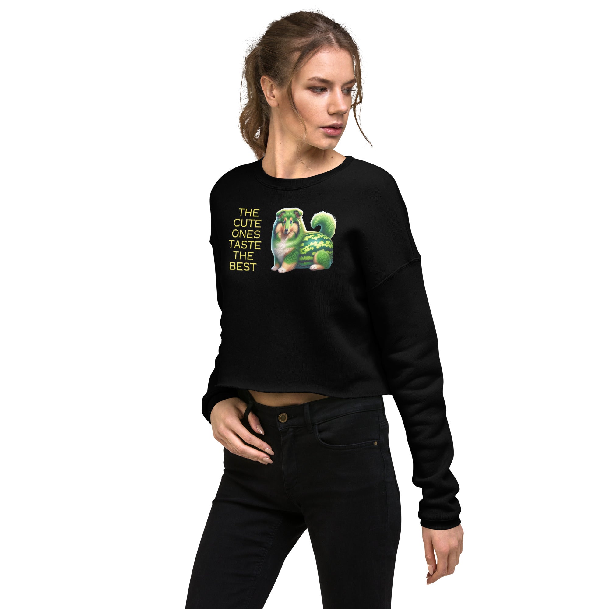Melon Collie Crop Sweatshirt